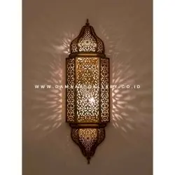 Lampu Dinding Maroko Bahan Kuningan